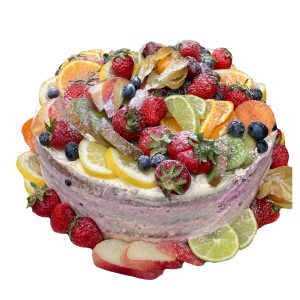 Naked Cake 26cm Zitrusfrüchte und Beeren