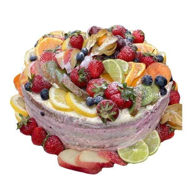 Naked Cake 26cm Zitrusfrüchte und Beeren