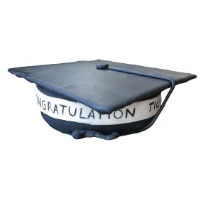 Torte Abi - Hut "Mortarboard" schwarz