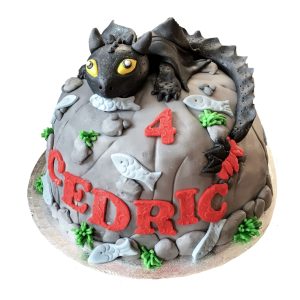 Torte 3D Figur - Drachenzähmen leicht gemacht