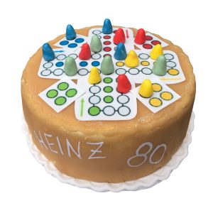 Torte "Mensch ärgere dich nicht" Marzipan