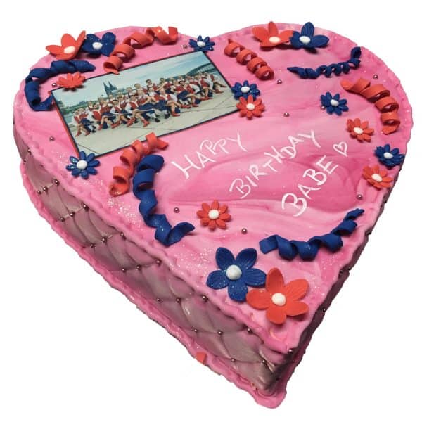 Herztorte Happy Birthday Babe Cheerleader