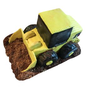 Torte 3D Figur - Bagger mit Sand