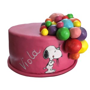 Torte Kindergeburtstag Snoopy mit Ballons